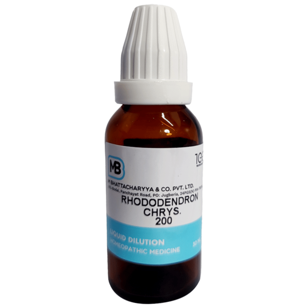 MB Rhododedron Chrys. Dilution 200 bottle of 30 ml Dilution