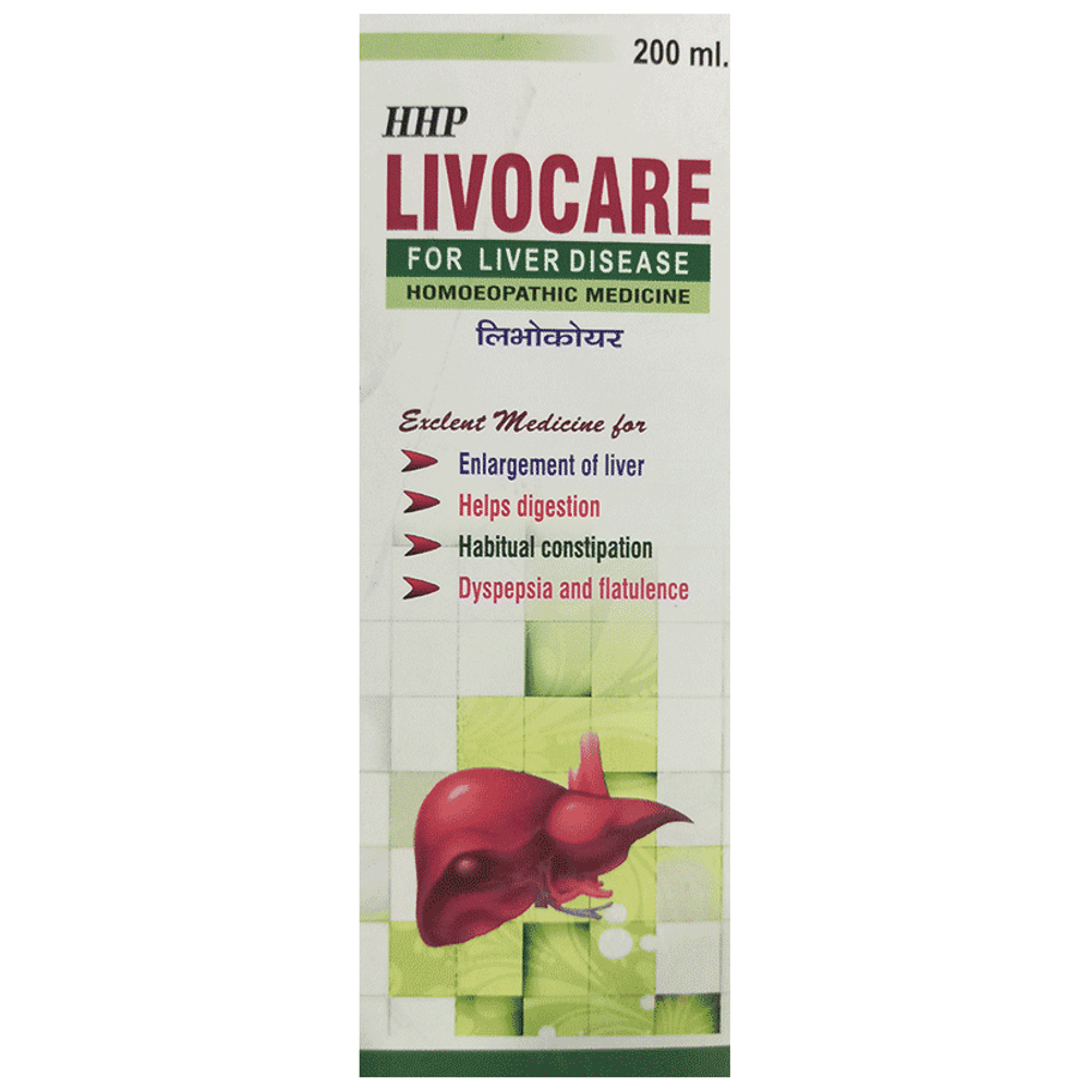 HHP Livocare for Liver Disease bottle of 200 ml Syrup