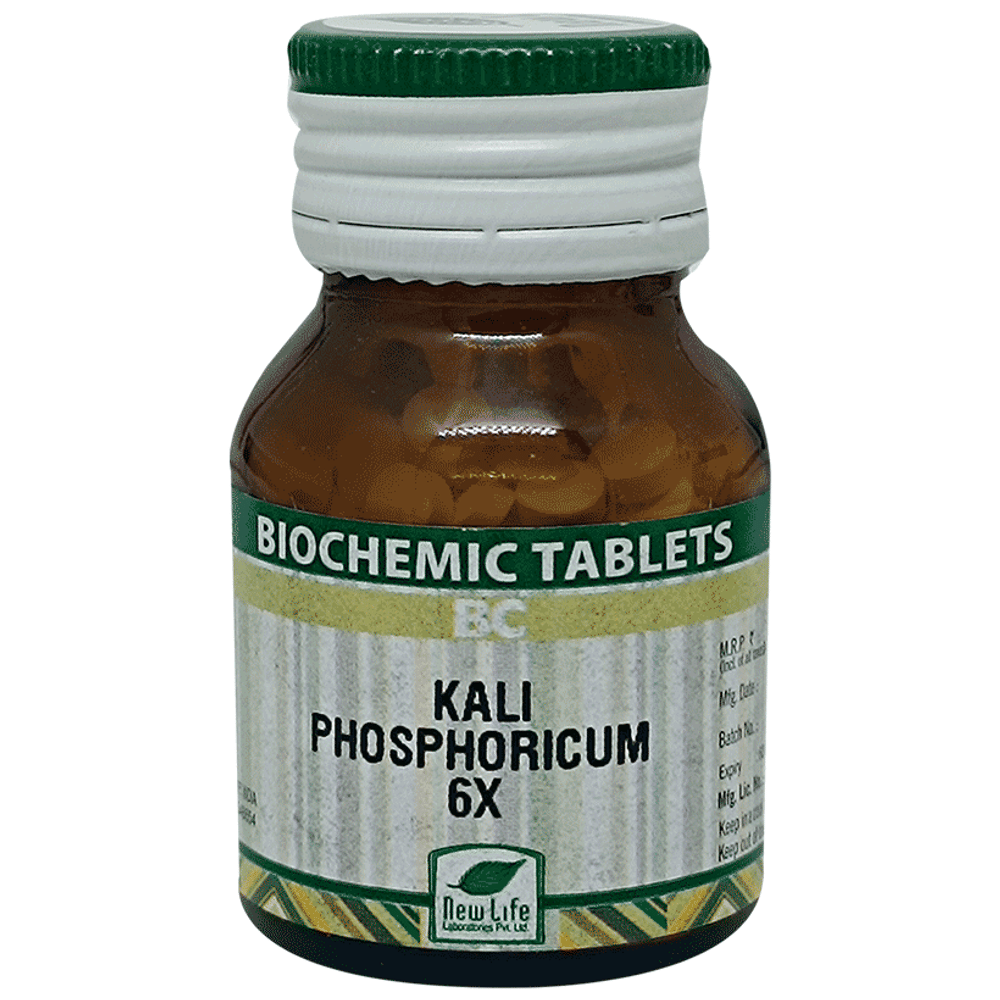 New Life Kali Phosphoricum Biochemic Tablet 6X bottle of 25 biochemic tablets
