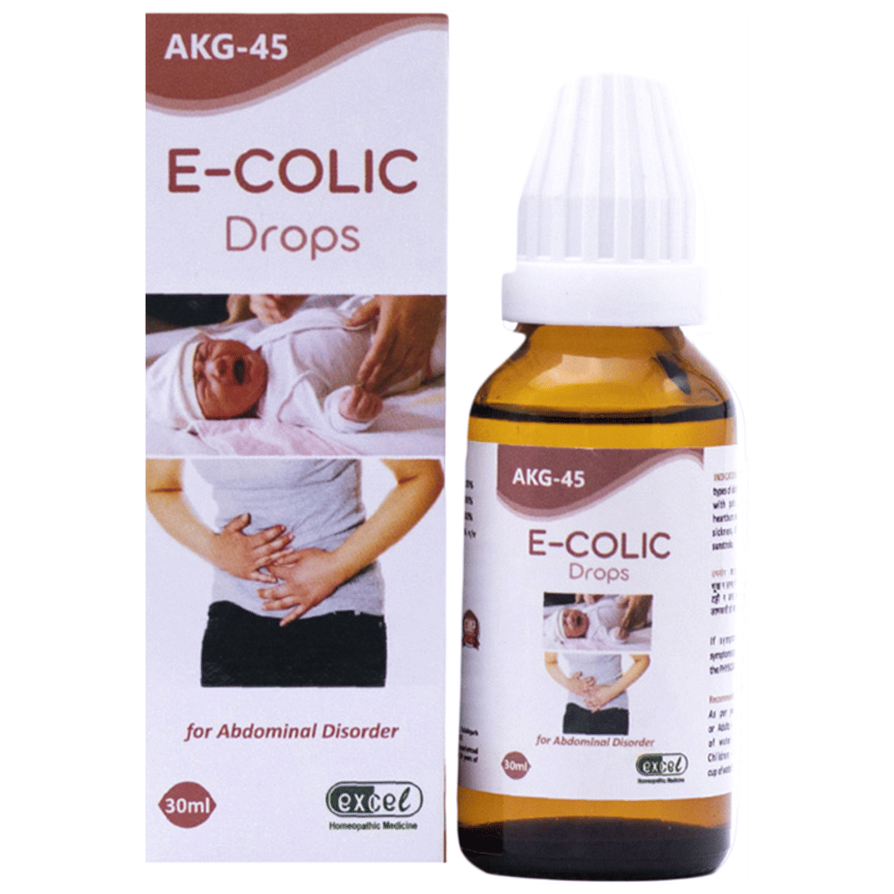 Excel AKG 45 E-Colic Drop bottle of 30 ml Oral Drops