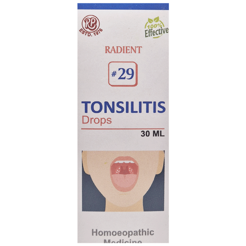 Radient 29 Tonsilitis Oral Drops bottle of 30 ml Oral Drops