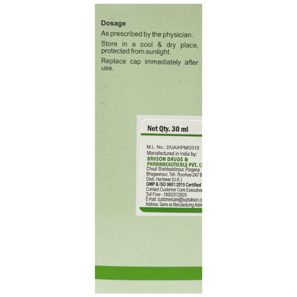 Bakson's Homeopathy Rhus Toxicodendron Dilution 200 bottle of 30 ml Dilution