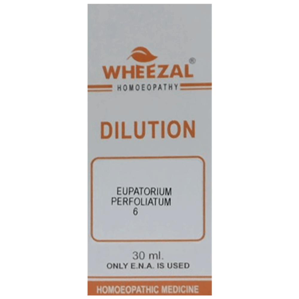 Wheezal Eupatorium Perfoliatum Dilution 6 bottle of 30 ml Dilution