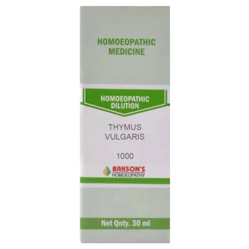 Bakson's Homeopathy Thymus Vulgaris Dilution 1000 CH bottle of 30 ml Dilution