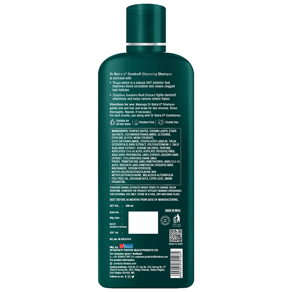 Dr Batra's Dandruff Cleansing Shampoo bottle of 500 ml Shampoo