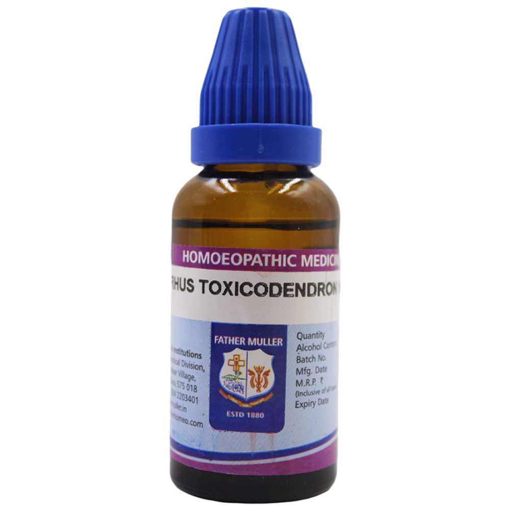 Father Muller Rhus Toxicodendron  1M bottle of 30 ml Oral Drops