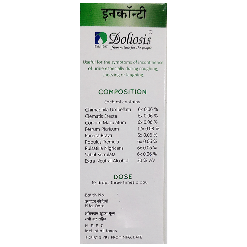 Doliosis D77 A Inconti Liquid Complex bottle of 30 ml Oral Drops