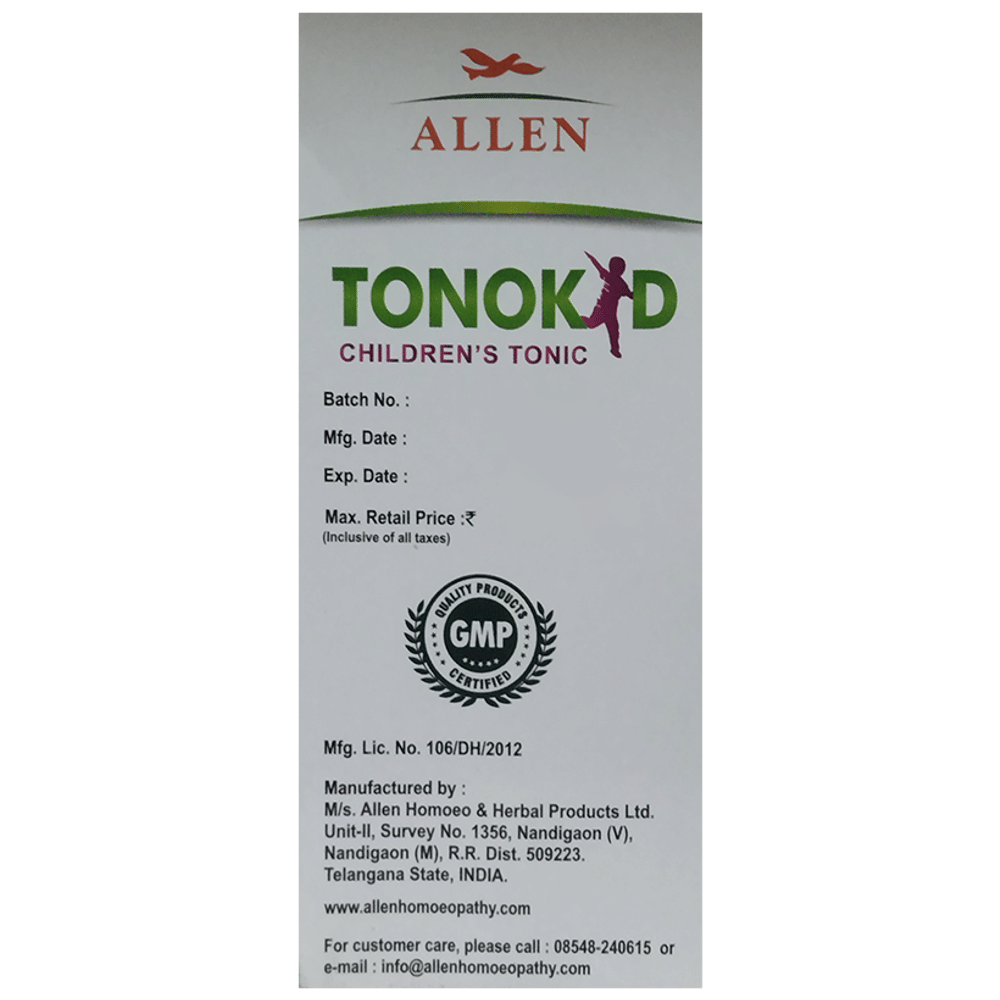 Allen Tonokid Children's Tonic box of 500 ml Tonic Allen Tonokid Children's Tonic box of 500 ml Tonic