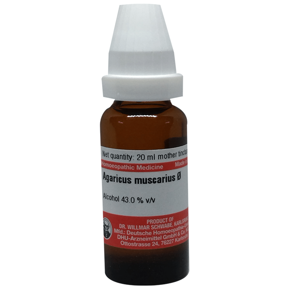 Dr Willmar Schwabe Germany Agaricus Muscarius Mother Tincture Q bottle of 20 ml Mother Tincture