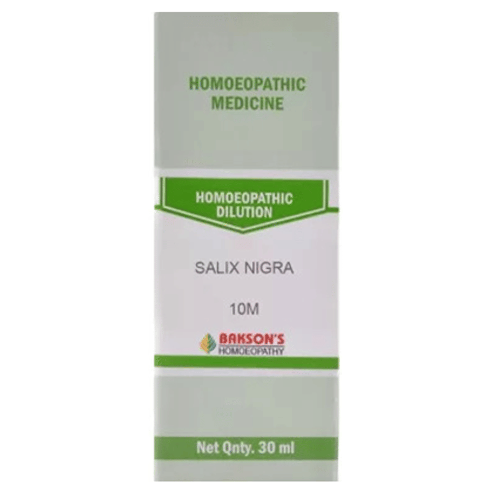 Bakson's Homeopathy Salix Nigra Dilution 10M bottle of 30 ml Dilution