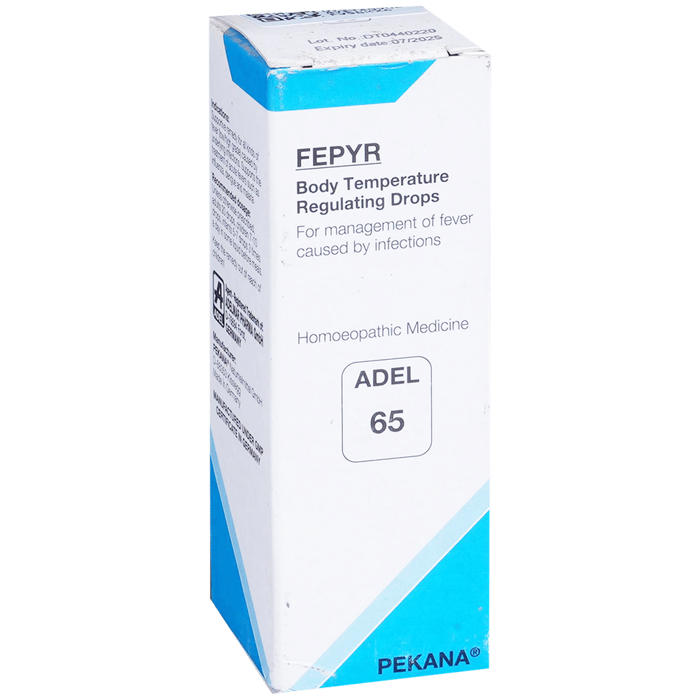 ADEL 65 Fepyr Body Temperature Management Viral Fever Drop bottle of 20 ml Drop ADEL 65 Fepyr Body Temperature Management Viral Fever Drop bottle of 20 ml Drop