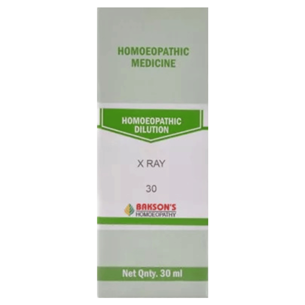 Bakson's Homeopathy X Ray Dilution 30 bottle of 30 ml Dilution