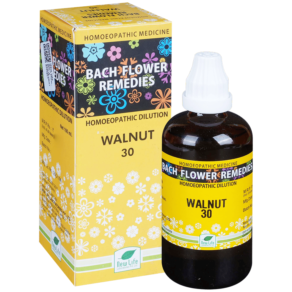 New Life Bach Flower Walnut 30 bottle of 100 ml Dilution