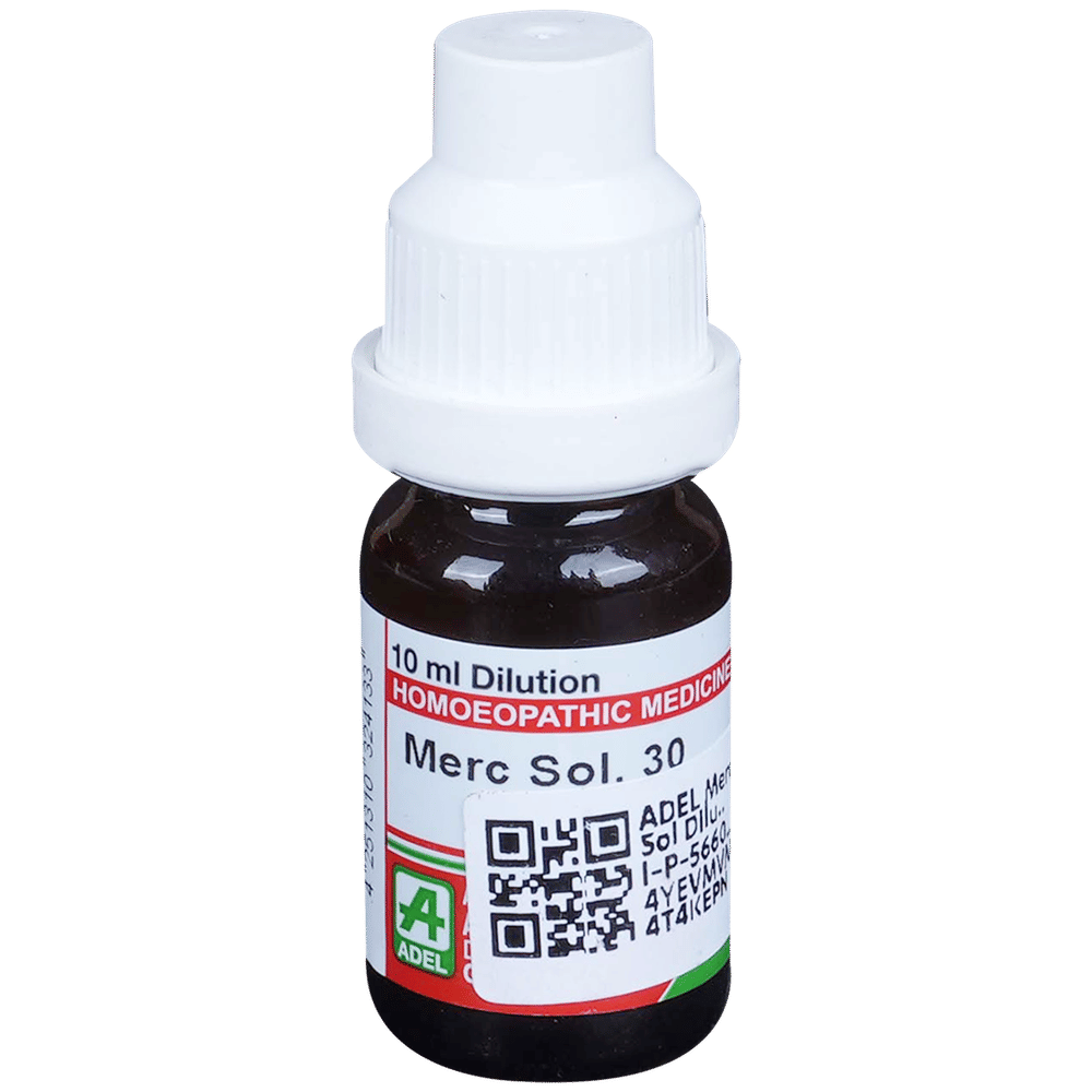 ADEL Merc Sol Dilution 30 CH bottle of 10 ml Dilution