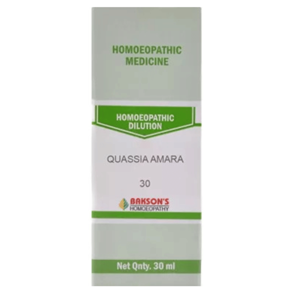 Bakson's Homeopathy Quassia Amara Dilution 30 bottle of 30 ml Dilution Bakson's Homeopathy Quassia Amara Dilution 30 bottle of 30 ml Dilution
