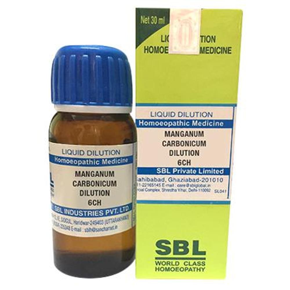 SBL Manganum Carbonicum Dilution 6 CH bottle of 30 ml Dilution