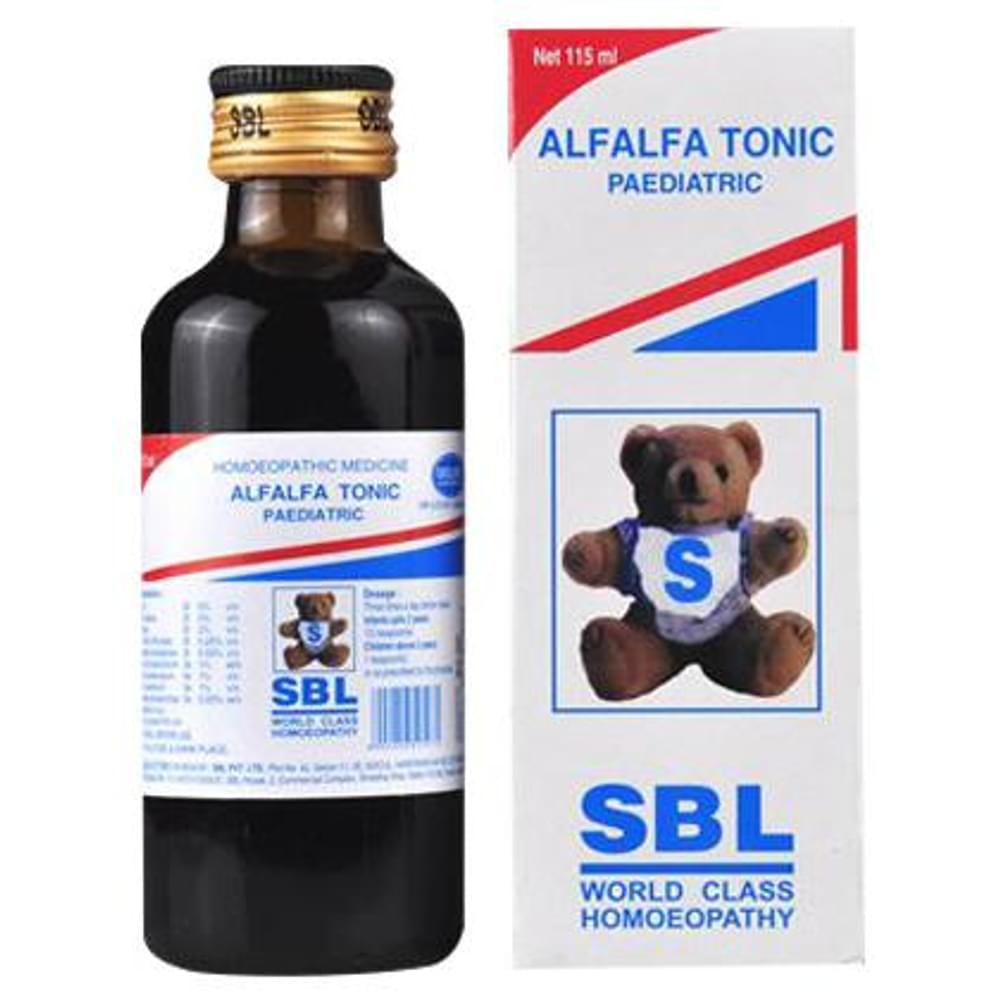 SBL Alfalfa Tonic Paediatric bottle of 115 ml Tonic SBL Alfalfa Tonic Paediatric bottle of 115 ml Tonic