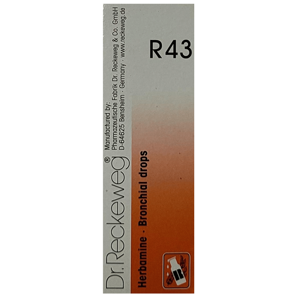 Dr. Reckeweg R43 Bronchial Drop bottle of 22 ml Drop