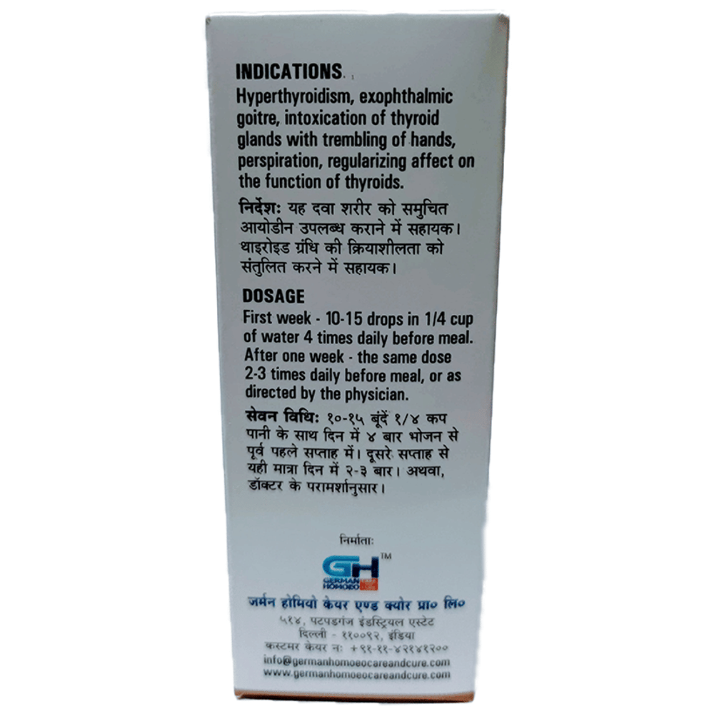 German's 548 Thyroid Drop bottle of 30 ml Drop German's 548 Thyroid Drop bottle of 30 ml Drop