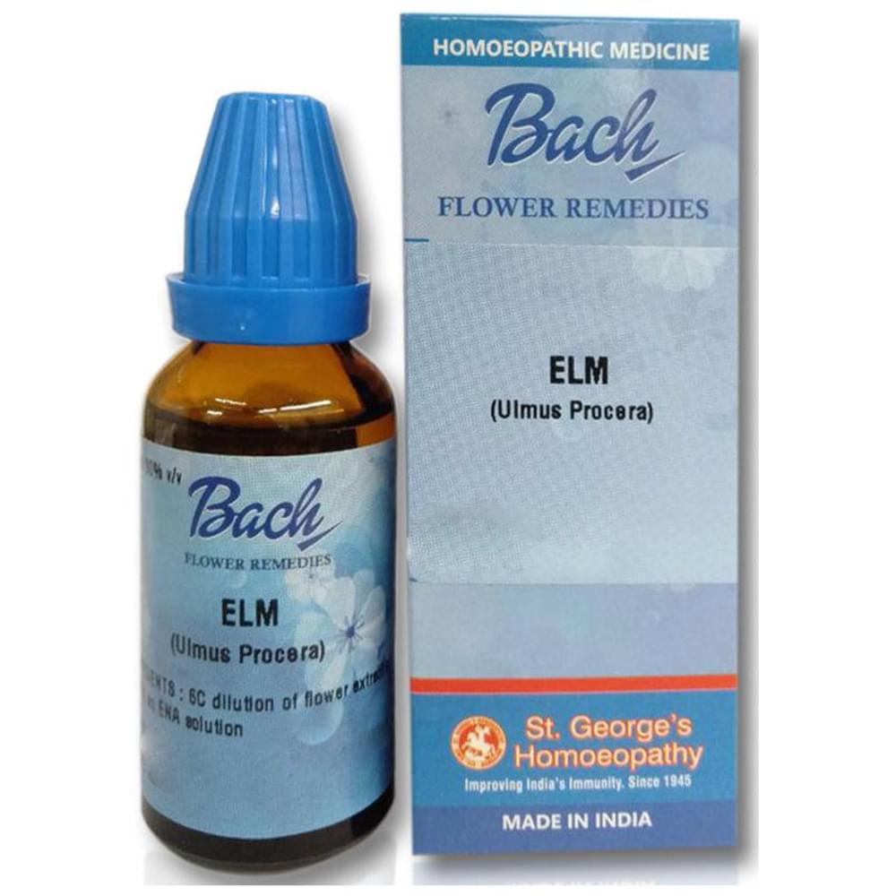 St. George‚Äôs Bach Flower Elm bottle of 100 ml Dilution