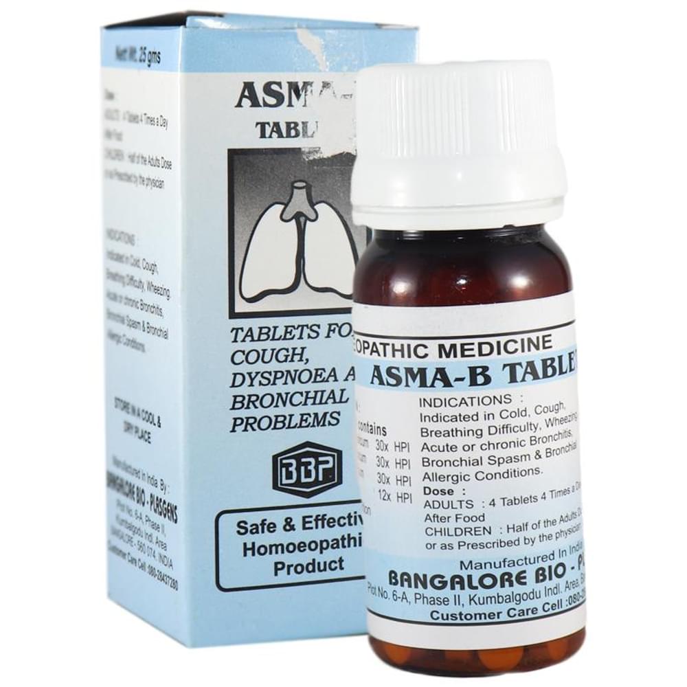 Bangalore Bio-Plasgens Asma-B Tablet bottle of 25 gm Tablet