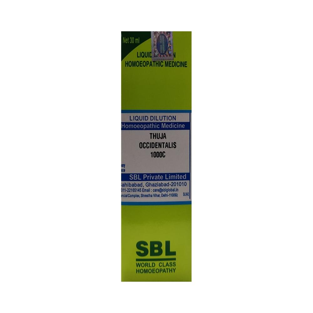SBL Thuja Occidentalis Dilution 1000 C bottle of 30 ml Dilution