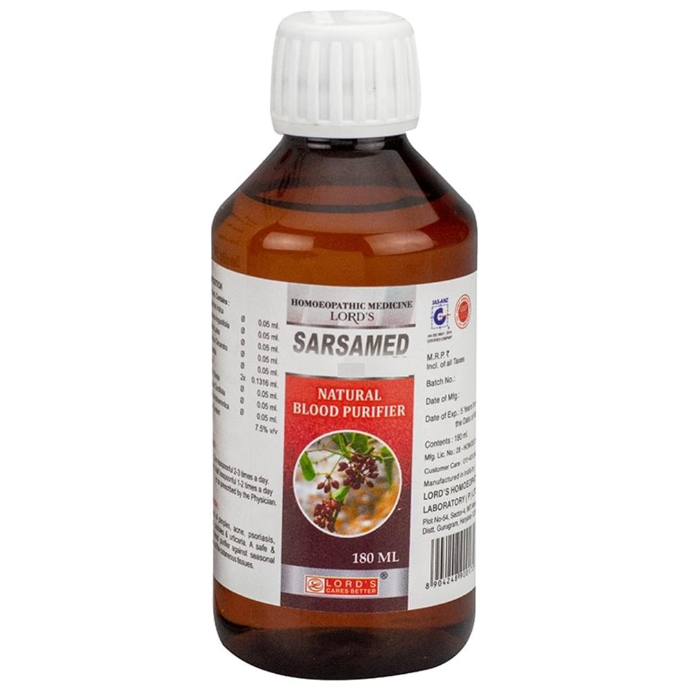 Lord's Sarsamed Blood Purifier bottle of 180 ml Syrup