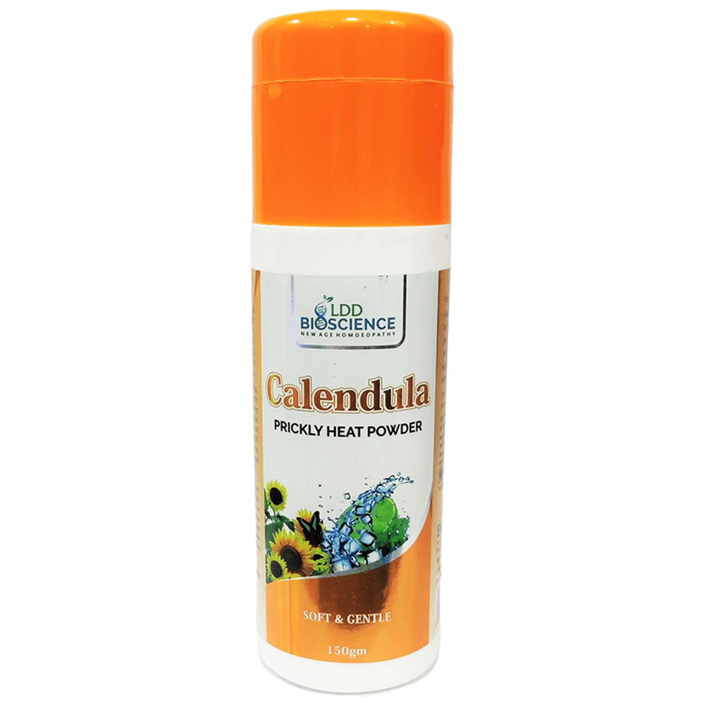 LDD Bioscience Calendula Prickly Heat Powder bottle of 150 gm Powder