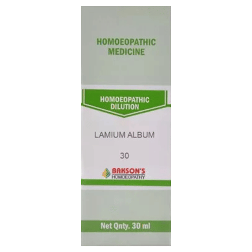 Bakson's Homeopathy Lamium Album Dilution 30 bottle of 30 ml Dilution