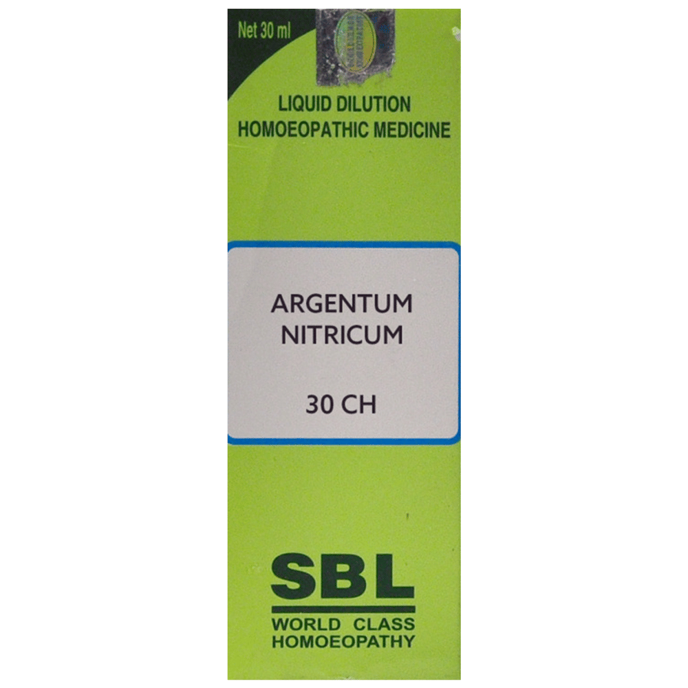 SBL Argentum Nitricum Dilution 30 CH bottle of 30 ml Dilution