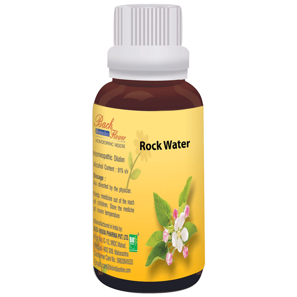 Bio India Bach Flower Rock Water bottle of 100 ml Dilution Bio India Bach Flower Rock Water bottle of 100 ml Dilution