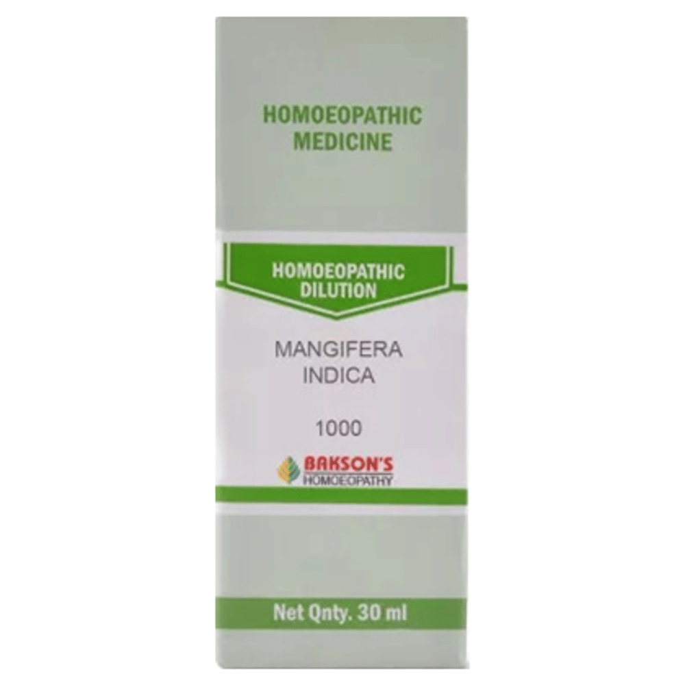 Bakson's Homeopathy Mangifera Indica Dilution 1000 CH bottle of 30 ml Dilution