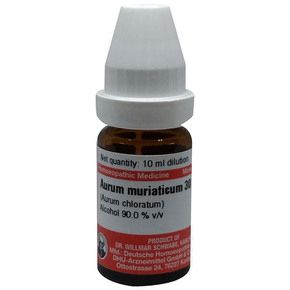 Dr Willmar Schwabe Germany Aurum Muriaticum Dilution 30 bottle of 10 ml Dilution