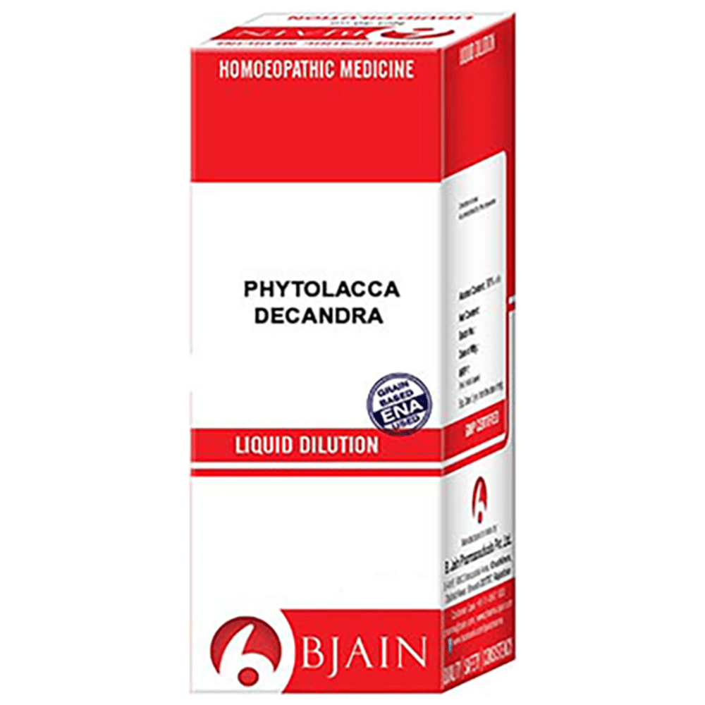 Bjain Phytolacca Decandra Dilution 10M CH bottle of 12 ml Dilution