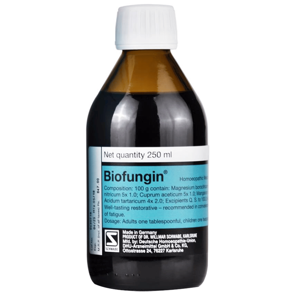 Dr Willmar Schwabe Germany Biofungin Syrup | Stomach Care bottle of 250 ml Syrup