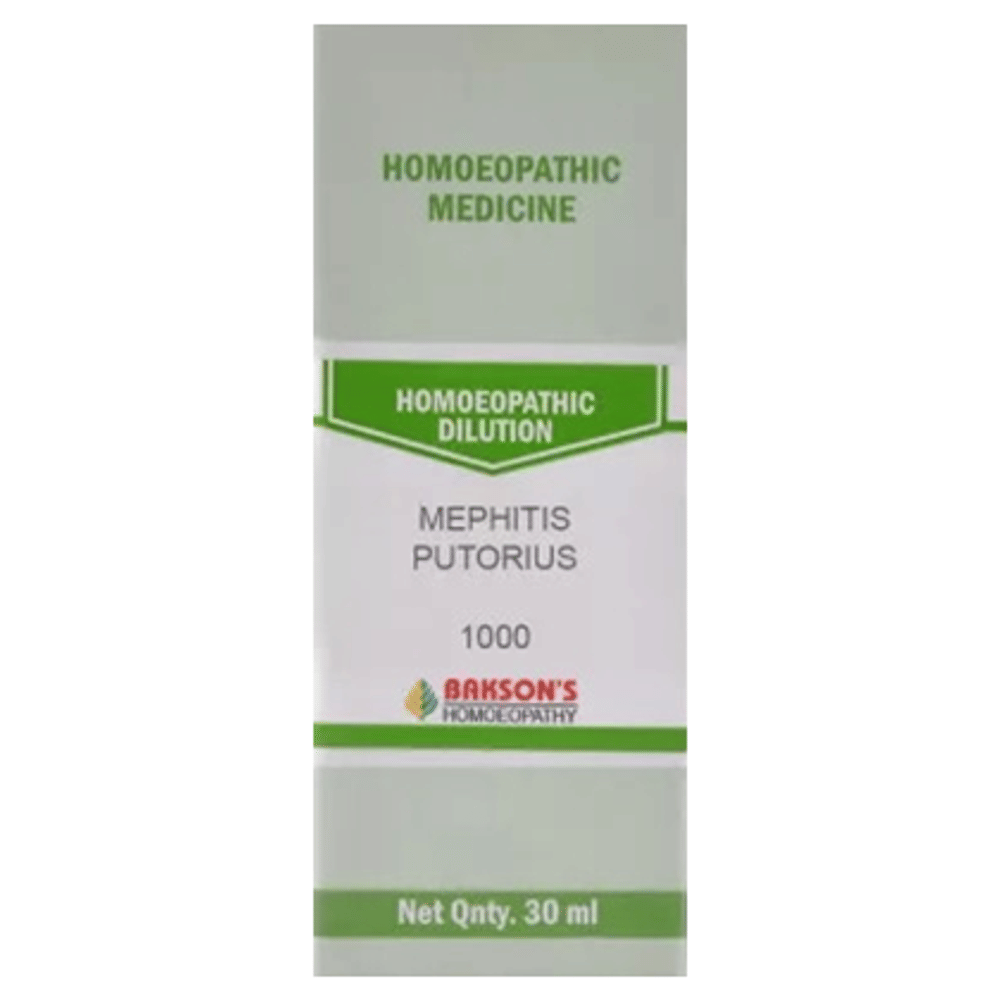 Bakson's Homeopathy Mephitis Putorius Dilution 1000 CH bottle of 30 ml Dilution