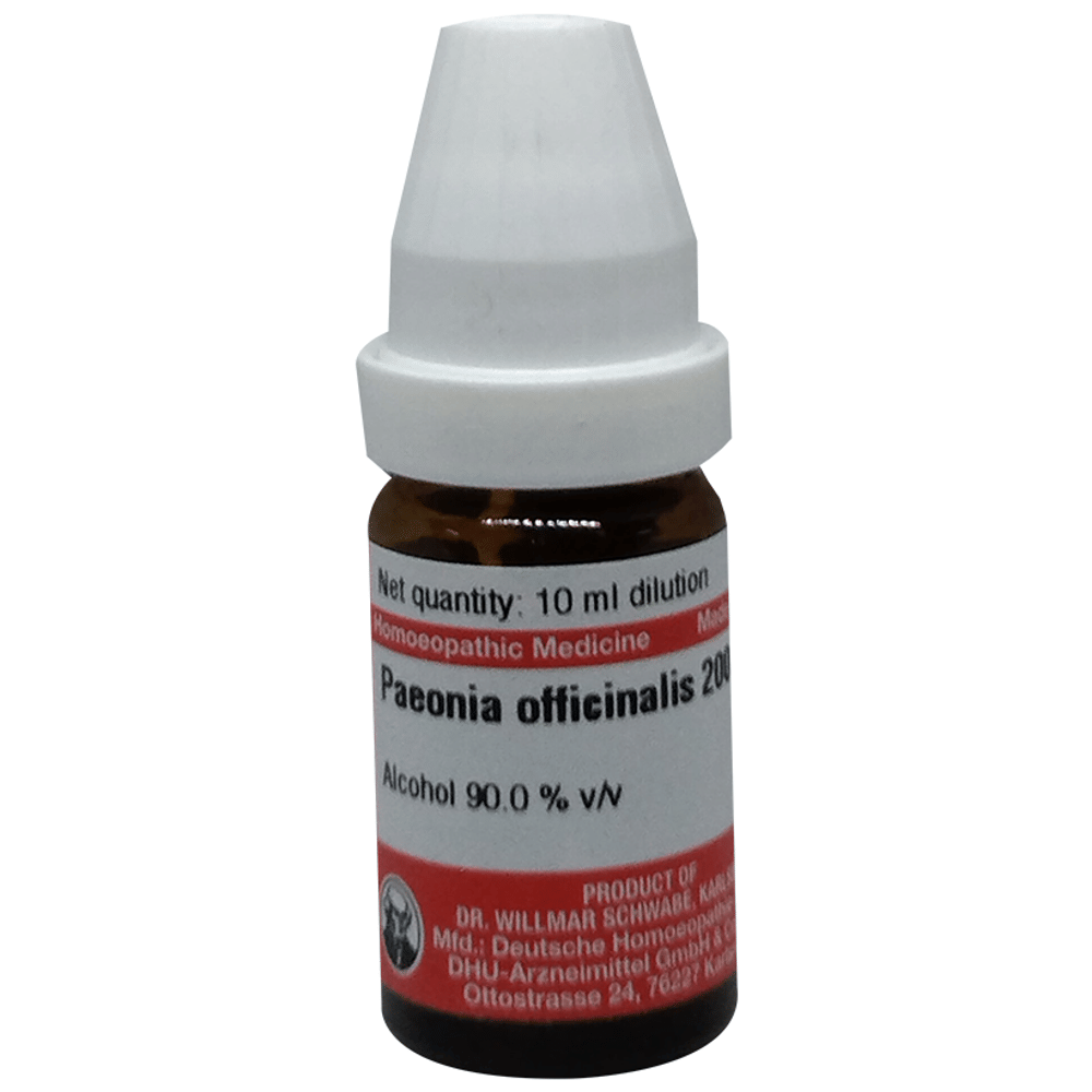 Dr Willmar Schwabe Germany Paeonia Officinalis Dilution 200 bottle of 10 ml Dilution