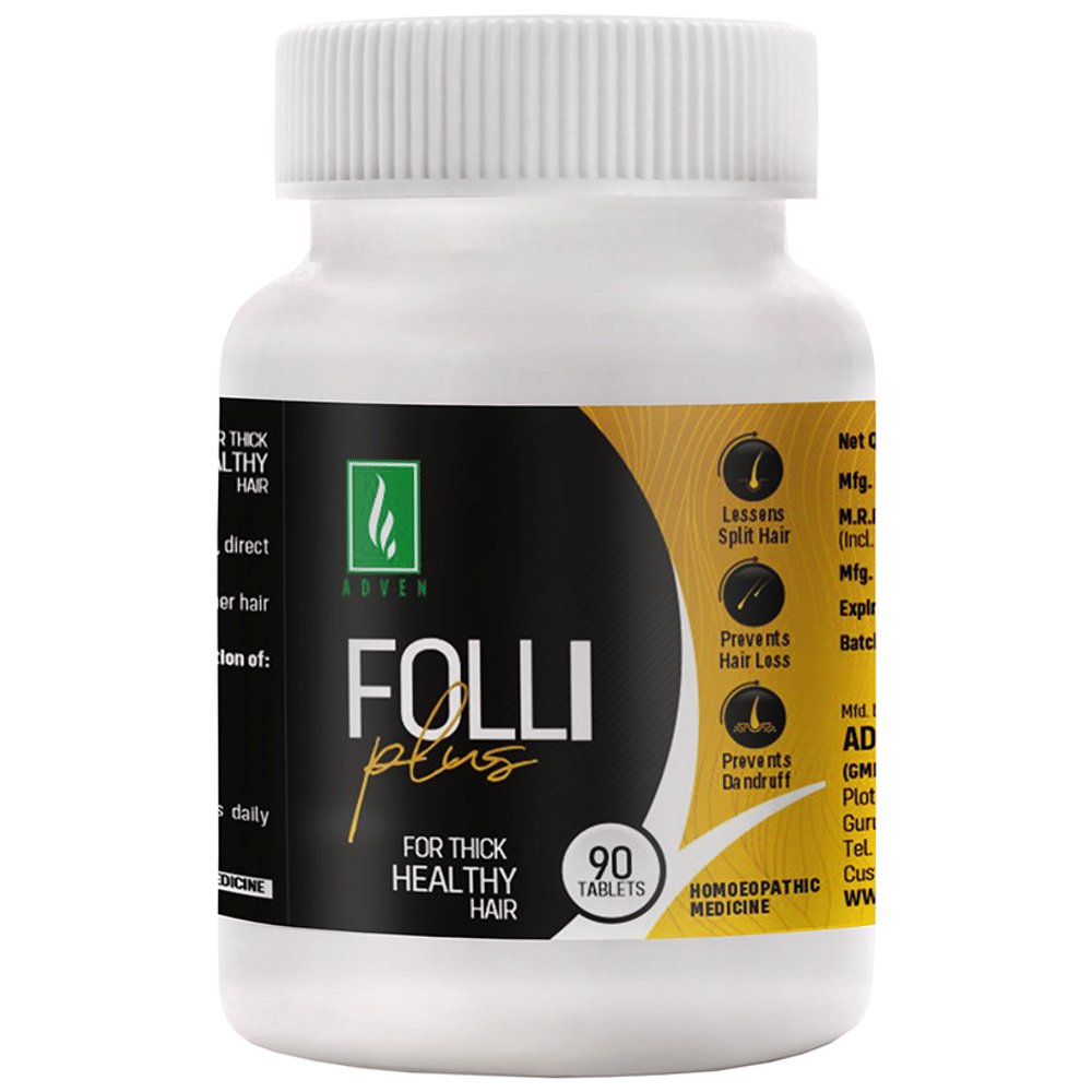 Adven Folli Plus Tablet bottle of 90 tablets