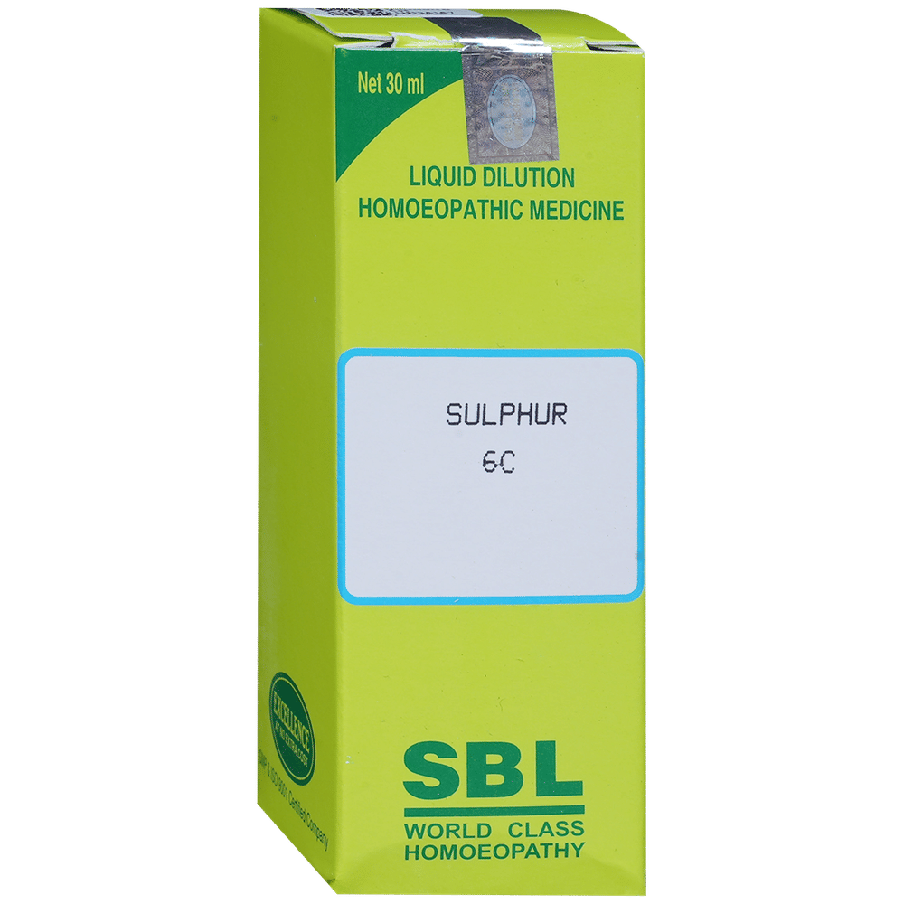 SBL Sulphur Dilution 6 CH bottle of 30 ml Dilution SBL Sulphur Dilution 6 CH bottle of 30 ml Dilution