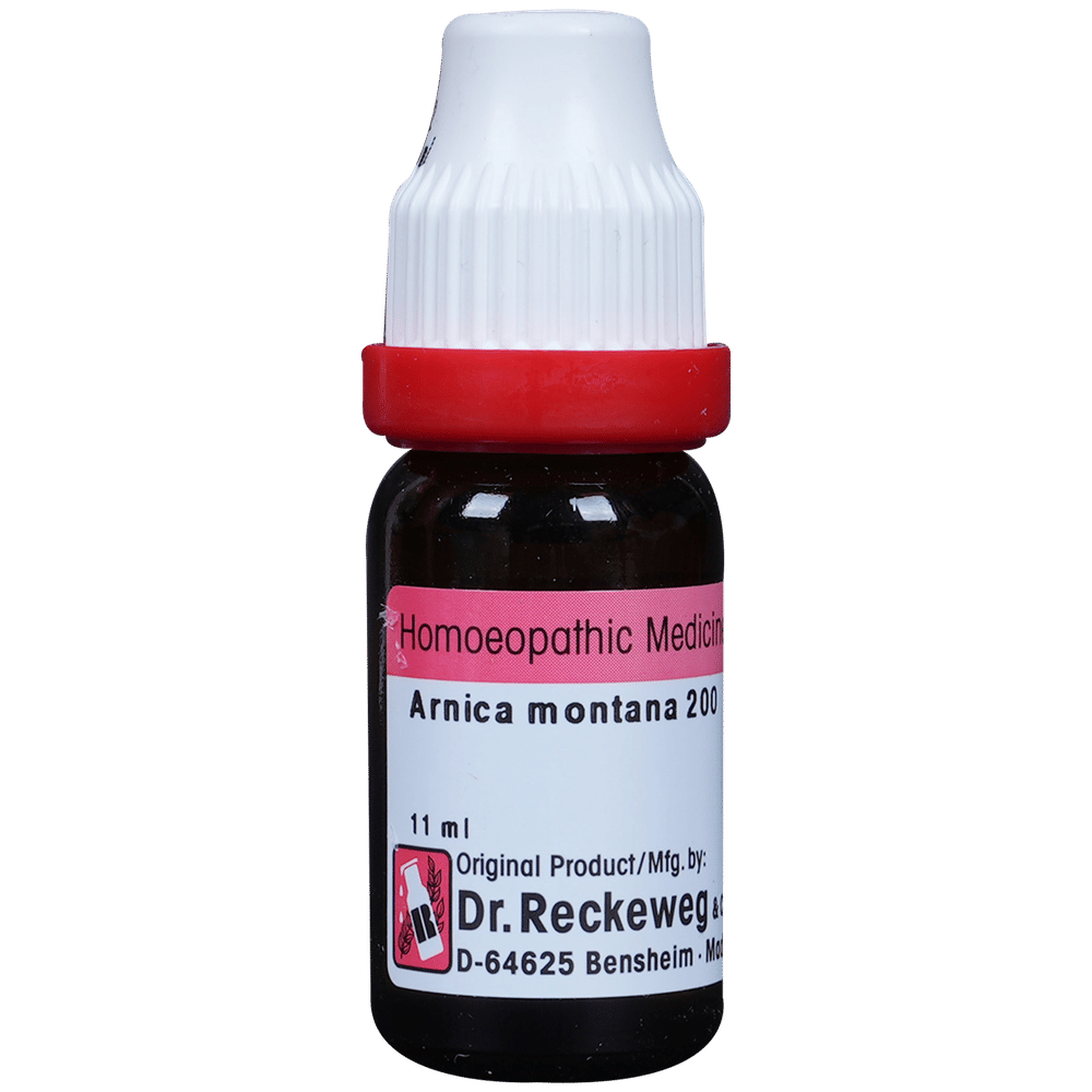 Dr. Reckeweg Arnica Mont Dilution 200 CH bottle of 11 ml Dilution