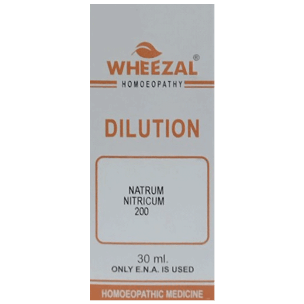 Wheezal Natrum Nitricum Dilution 200 bottle of 30 ml Dilution