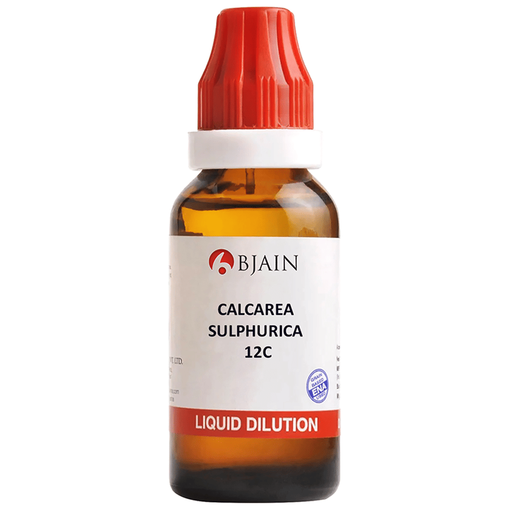 Bjain Calcarea Sulphurica Dilution 12C bottle of 30 ml Dilution