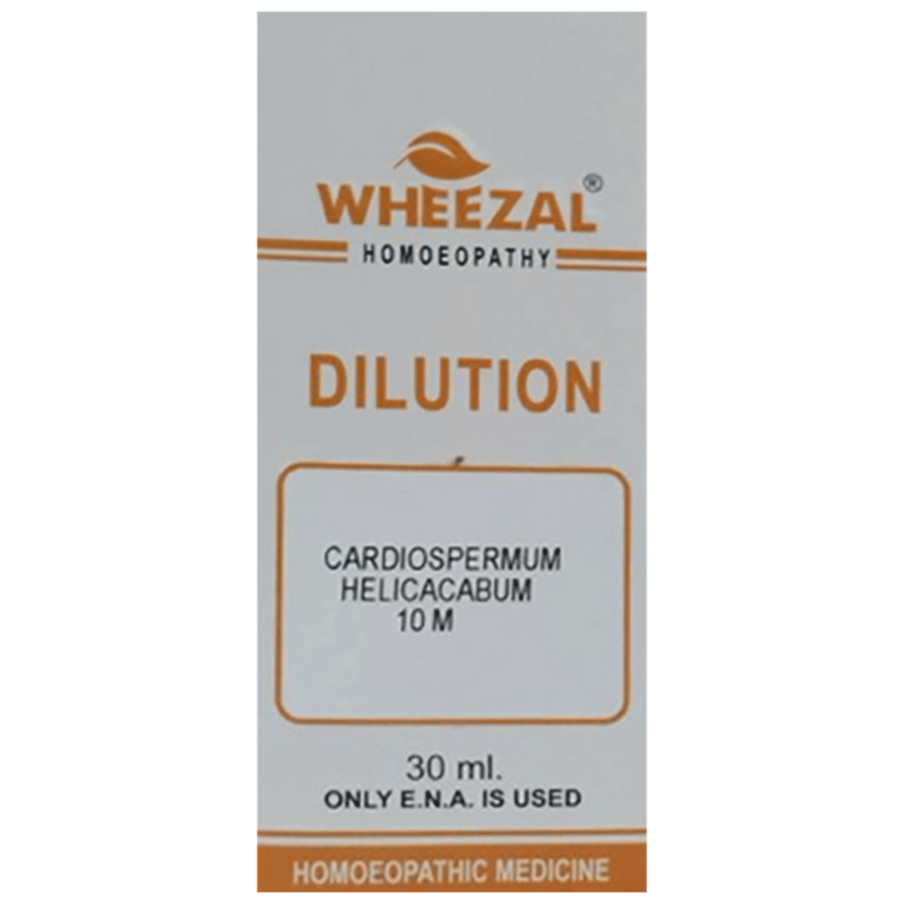 Wheezal Cardiospermum Dilution 10M bottle of 30 ml Dilution
