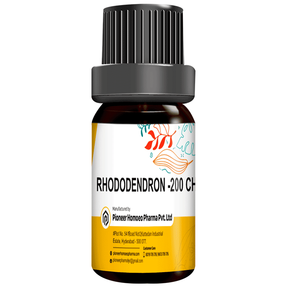 Pioneer Pharma Rhododendron Globules Pellets Multidose Pills Tablet 200 CH bottle of 150 tablets