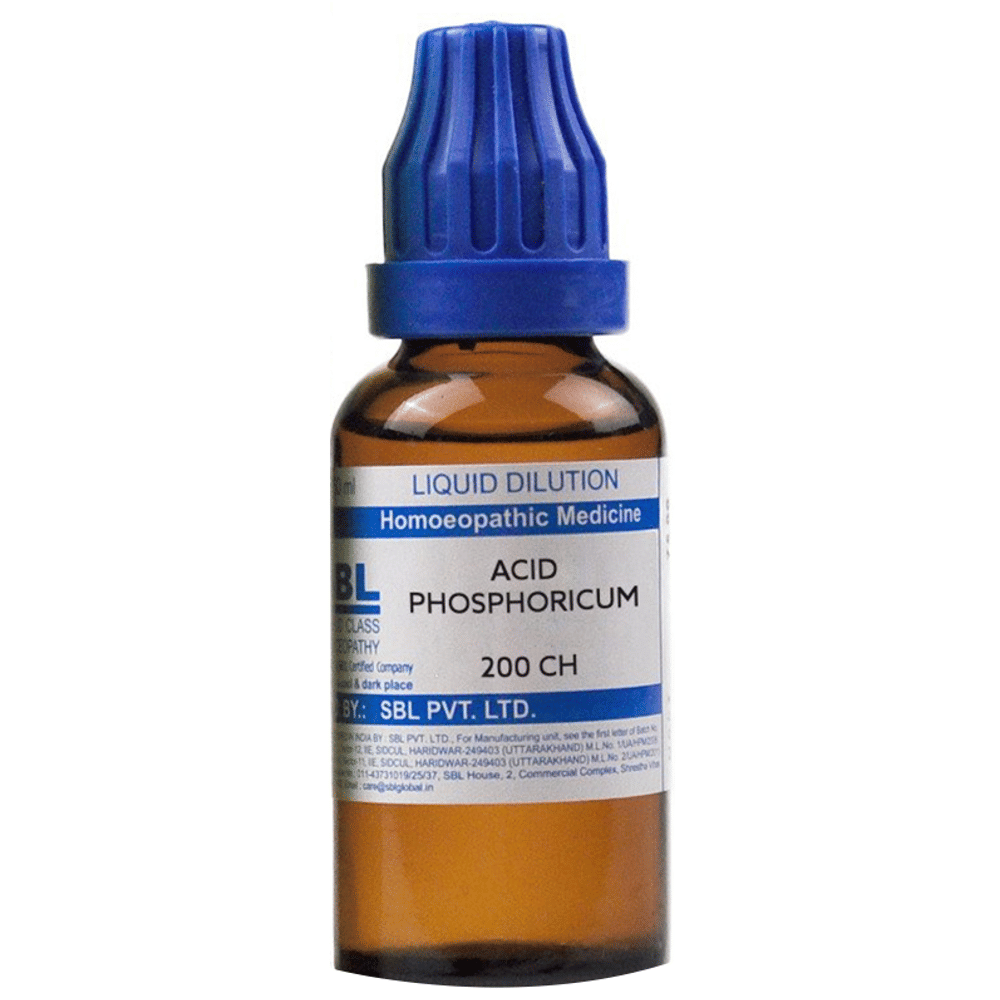 SBL Acidum Phosphoricum Dilution 200 CH bottle of 30 ml Dilution SBL Acidum Phosphoricum Dilution 200 CH bottle of 30 ml Dilution