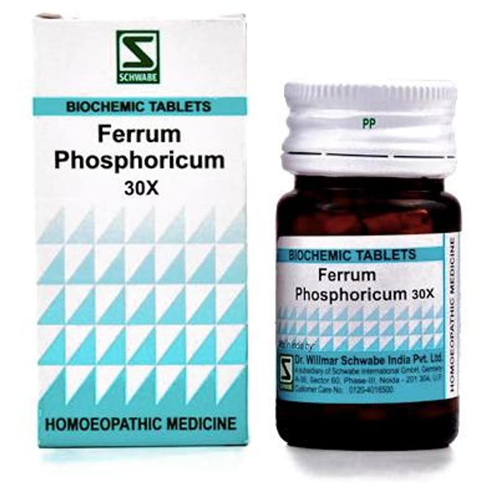 Dr Willmar Schwabe India Ferrum Phosphoricum Biochemic Tablet 30X bottle of 20 gm Biochemic Tablet Dr Willmar Schwabe India Ferrum Phosphoricum Biochemic Tablet 30X bottle of 20 gm Biochemic Tablet
