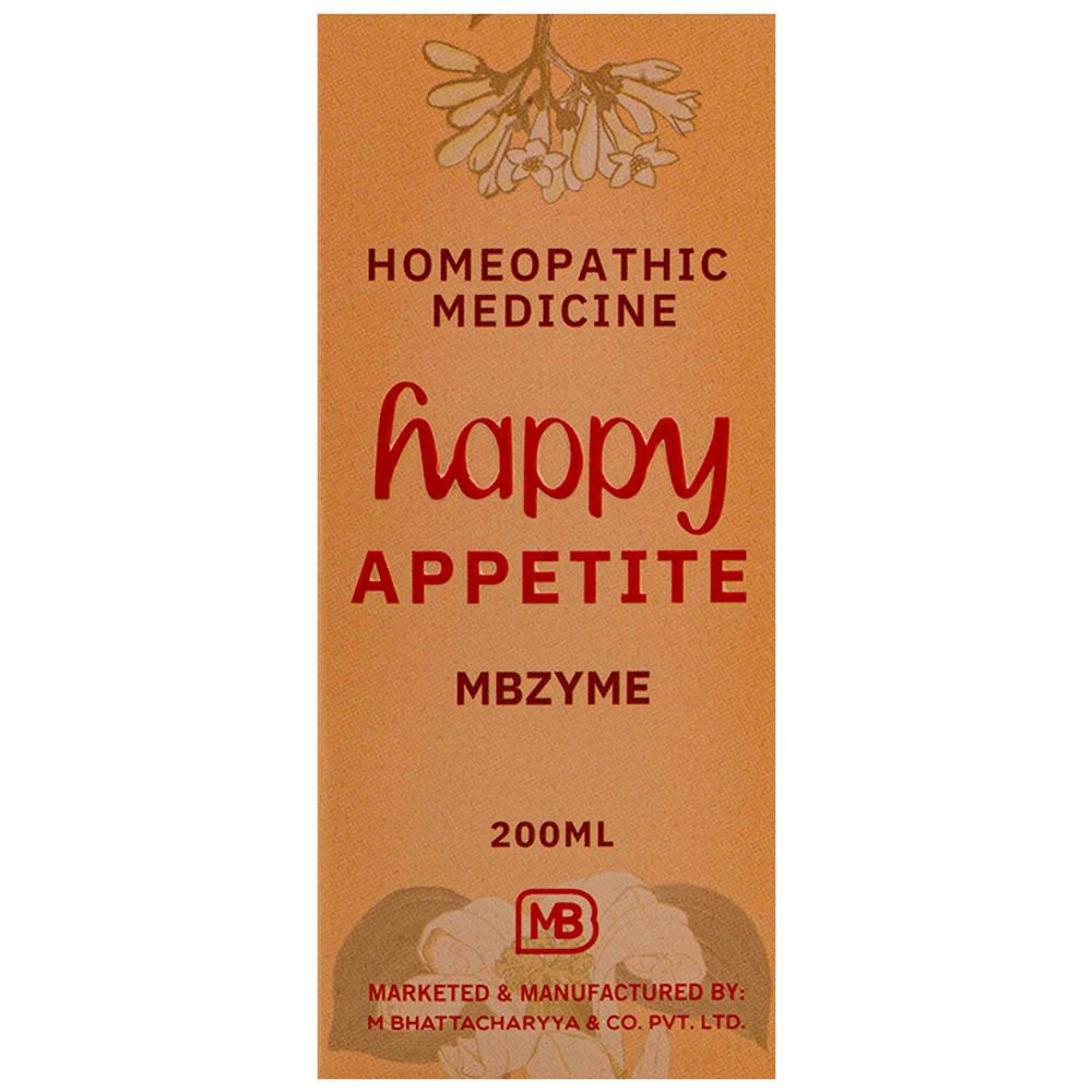 MB Happy Appetite Mbzyme Syrup bottle of 200 ml Syrup