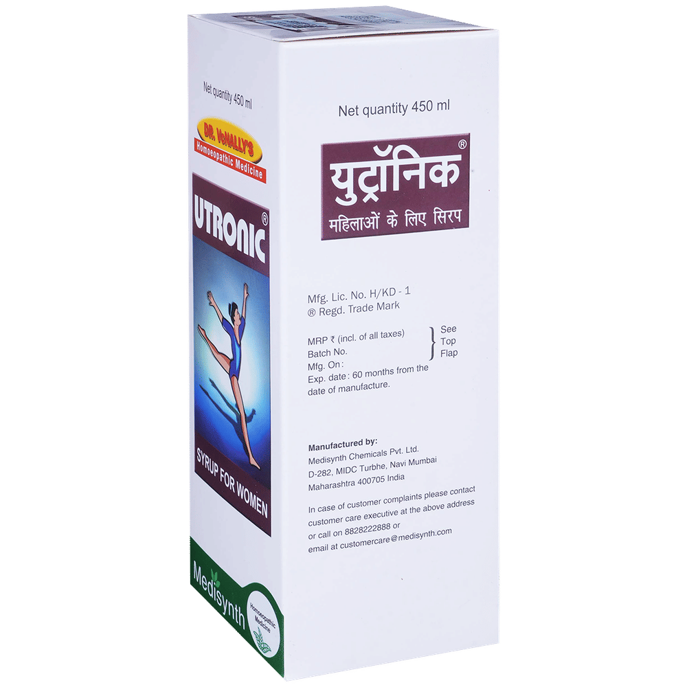 Medisynth Utronic Syrup bottle of 450 ml Syrup Medisynth Utronic Syrup bottle of 450 ml Syrup