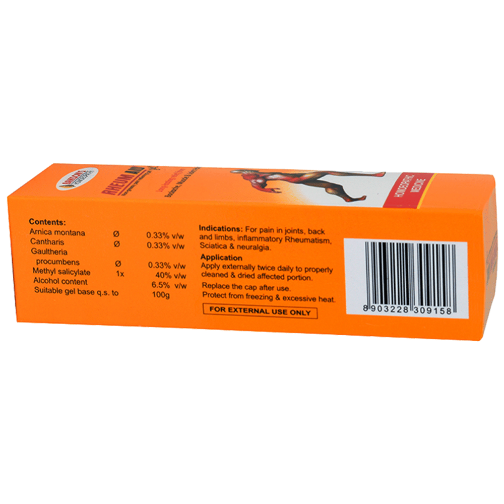 Bakson's Homeopathy Rheum Aid Gel tube of 60 gm Gel Bakson's Homeopathy Rheum Aid Gel tube of 60 gm Gel
