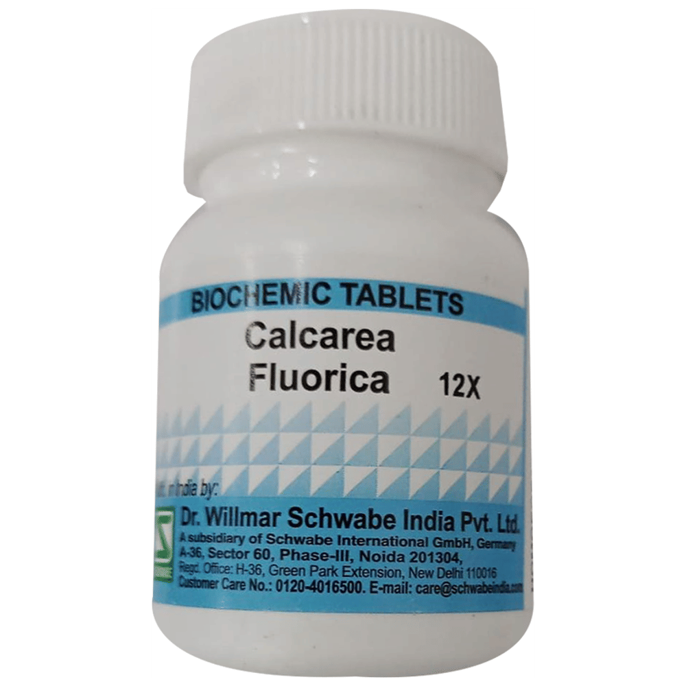Dr Willmar Schwabe India Calcarea Fluorica Biochemic Tablet 12X bottle of 20 gm Biochemic Tablet